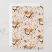 Autumn Wildflower Watercolor Invitation Kaart (Achterkant)