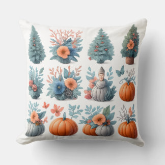 Autumn & Winter Seasonal Mix Throw Pillow Kussen