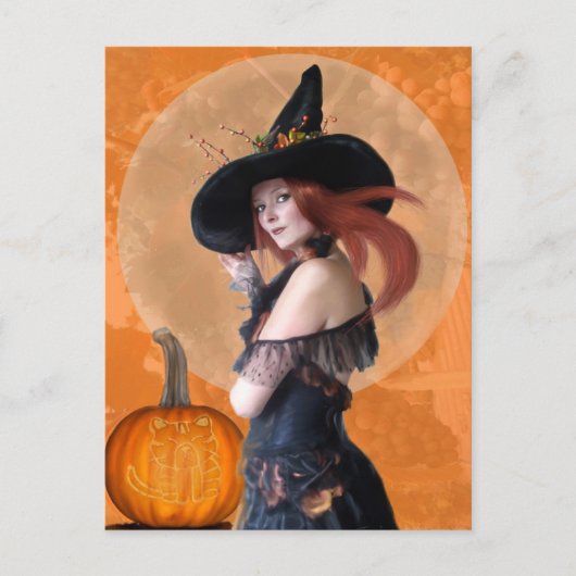 Autumn Witch (Briefkaart) Briefkaart (Voorkant)