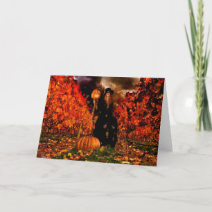 Autumn Witch Kaart