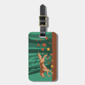 Autumn Wolf Bagagelabel (Voorkant verticaal)