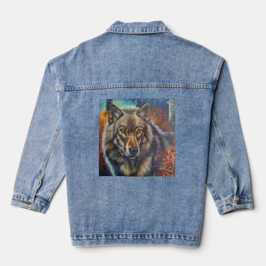 Autumn Wolf Denim Jacket (Achterkant)