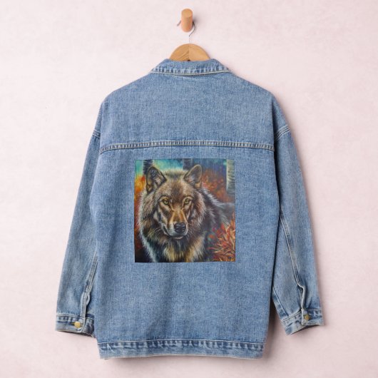 Autumn Wolf Denim Jacket (Hangar)