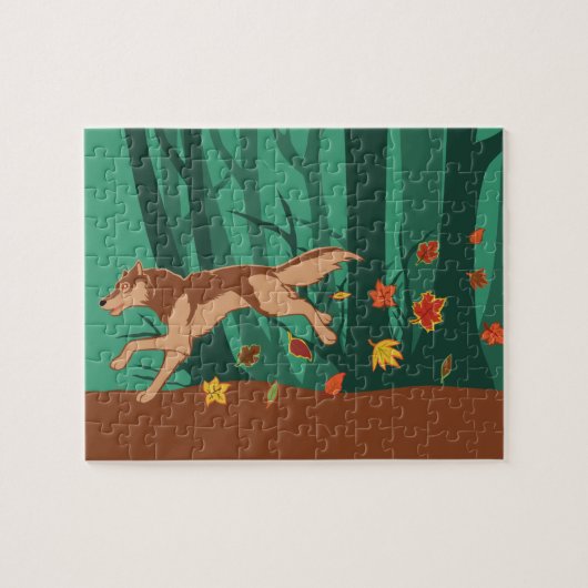 Autumn Wolf Legpuzzel (Horizontaal)