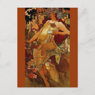 Autumn Woman Briefkaart
