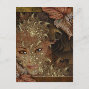 Autumn Wood Nymph Briefkaart