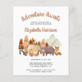 Autumn Woodland Animals Baby shower Invitation (Voorkant)