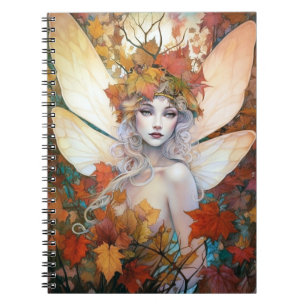 Autumn Woodland Fairy Fantasy Art Notitieboek