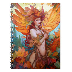 Autumn Woodland Fairy Fantasy Art Notitieboek