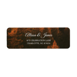 Autumn Woods Minimalist Etiket