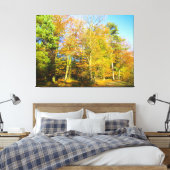 Autumn Woods & Sunshine - Canvas Afdruk (Insitu (Slaapkamer))
