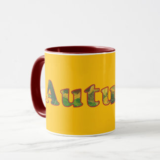 Autumn Word Custom Mugs Mok