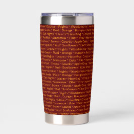 Autumn Words Thermal Tumbler  Geïsoleerde Drinkbeker