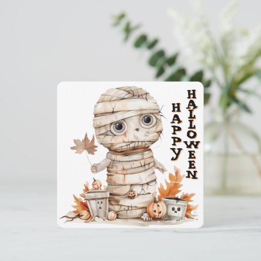 Autumn Wrapped - Mummy in de pompoenvlek (Staand voorkant)