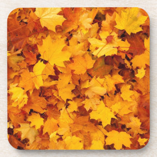 Autumn Yellow Maple Leaves Bier Onderzetter