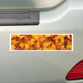 Autumn Yellow Maple Leaves Bumpersticker (Op auto)