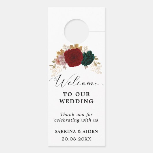 Autumnal Bourgondische smaragdgroen niet storen (Achterkant)