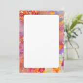 Autumnal Bright Bordered Invitation Kaart (Staand voorkant)