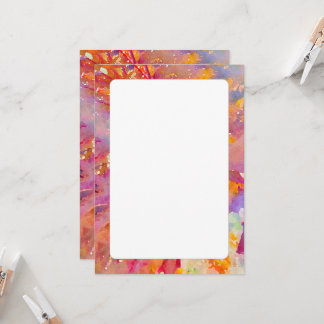 Autumnal Bright Bordered Invitation Kaart