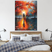 🌕🍂🎨 Autumnal Dreamscape 🌌✨ Canvas Afdruk (Insitu (Slaapkamer))