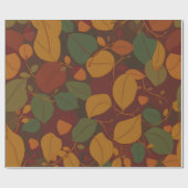 Autumnal Elegance Wrapping Paper Cadeaupapier (Vlak)