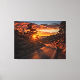 Autumnal Ember Realisme Digitale Schilderkunst Rus Canvas Afdruk