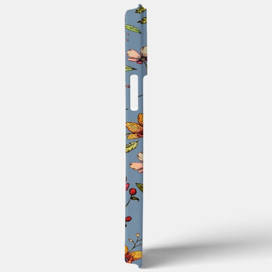 Autumnal Floral Pattern iPhone Case (Achterkant / Rechts)