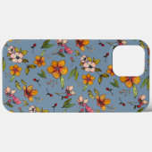 Autumnal Floral Pattern iPhone Case (Achterkant (horizontaal))