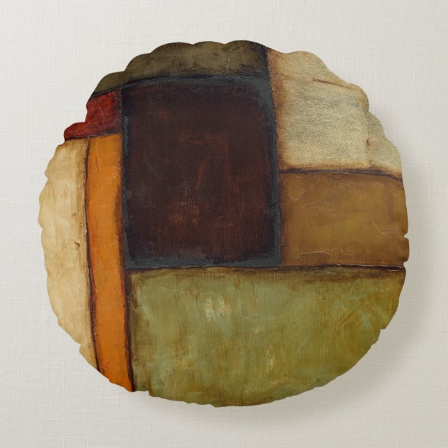 Autumnal Impressionist van Jennifer Goldberger Rond Kussen (Voorkant)