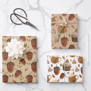 Autumnal Kawaii cadeauverpakking Inpakpapier Vel