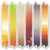 Autumnal Ombre Washi Tape Scrapbooking Stickers (Voorkant)