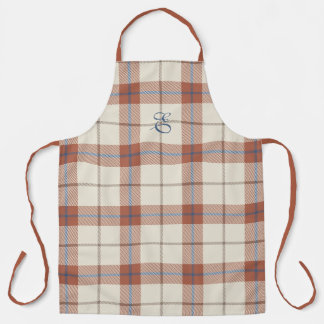 Autumnal Plaid Gepersonaliseerd Schort
