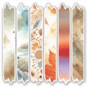 Autumnal Waterverf Washi Tape Planner Stickers (Voorkant)