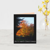 "Autumn's Greetings" Card Kaart (Gele Bloem)