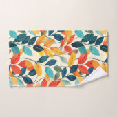 autums colorés motif feuille (Serviette à main)