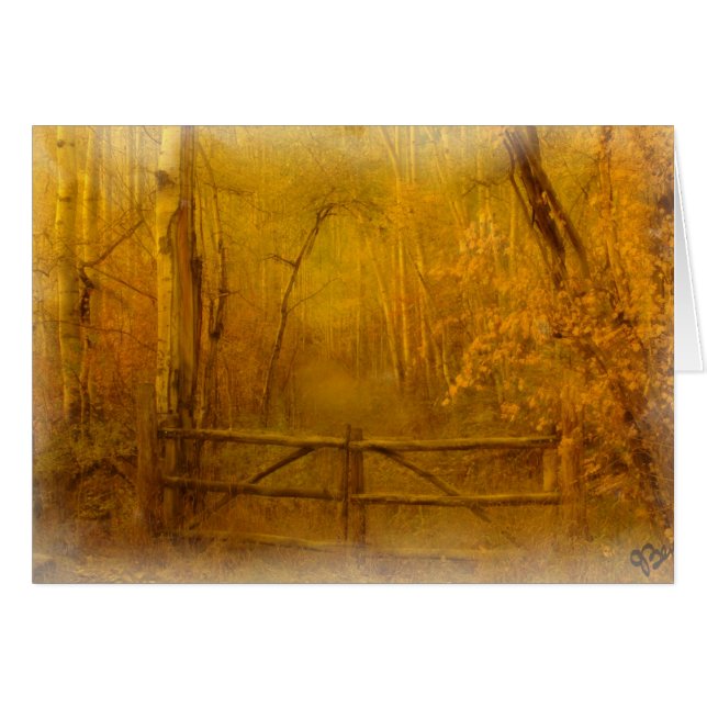 AUTUMS GATE OIL CARD (Voorkant Horizontaal)