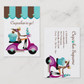 Auvent de fille de scooter de carte de visite de (Devant / Derrière)