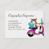 Auvent de fille de scooter de carte de visite de (Dos)