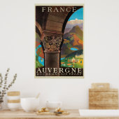 Auvergne, France, Poster Voyage (Cuisine)
