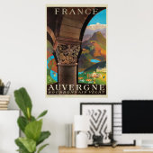 Auvergne, France, Poster Voyage (Bureau à domicile)