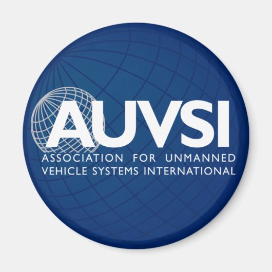 AUVSI ronde Logo magneet (Voorkant)