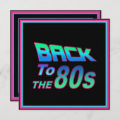 Aux années 80 1 Invitation (Devant / Derrière)