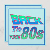 Aux années 80 2 Invitations (Devant / Derrière)