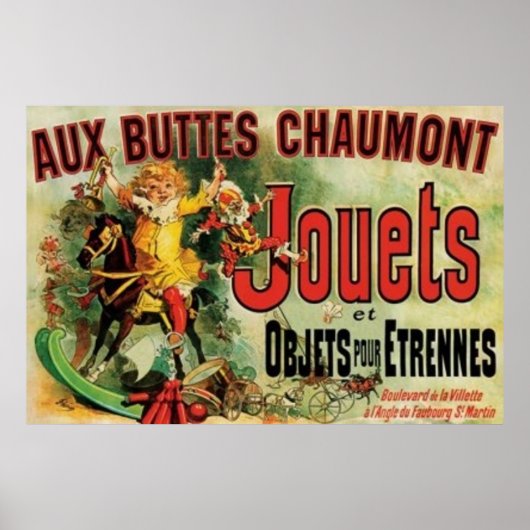 Aux Buttes Chaumont Vrienden PUBLIEK DOMEIN Poster (Voorkant)