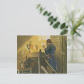 Aux Cartes dans la cage de Cluny par NC Wyeth (Debout devant)