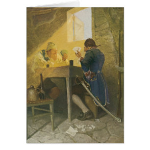 Aux Cartes dans la cage de Cluny par NC Wyeth