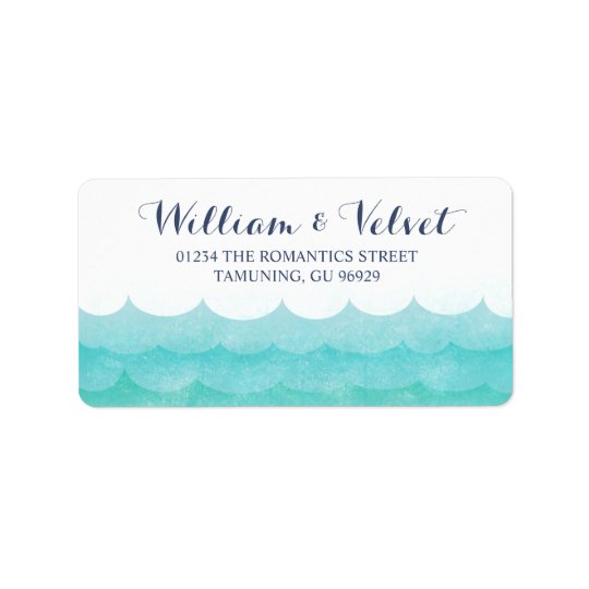 Aux étiquettes nautiques de mariage de mer