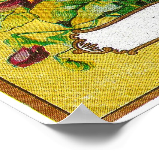 Aux Violettes de Nice Soap LabelParis, Frankrijk Poster (Hoek)