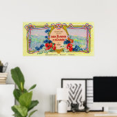 Auz Fleurs D' Alsace Soap LabelParis, Frankrijk Poster (Thuiskantoor)
