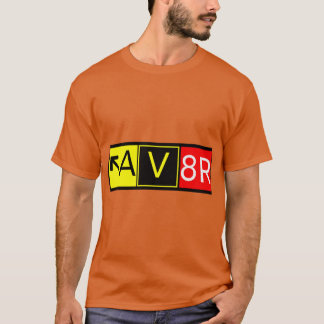 AV8R Aviator luchthavenverkeersbord luchtvaart voo T-shirt